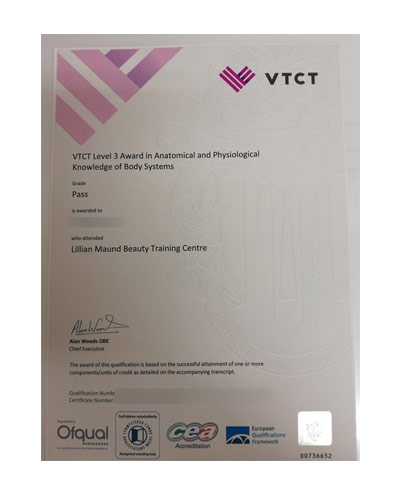 How much does it cost to buy a fake VTCT Level 3 certificate