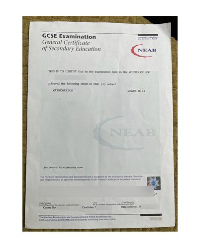 How do I replace my NEAB GCSE Certificate?