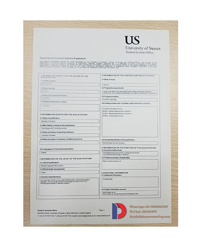 How can I get a fake University of Sussex Transcrip