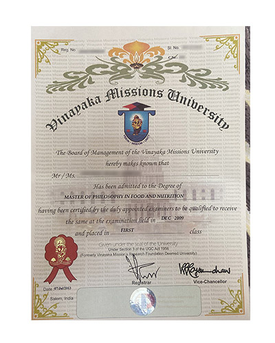 Where can one purchase fake degrees from Vinayaka Mission University?