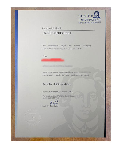 Where can I purchase a degree from the Goethe Unive