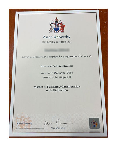 Samples of different versions of Aston University d